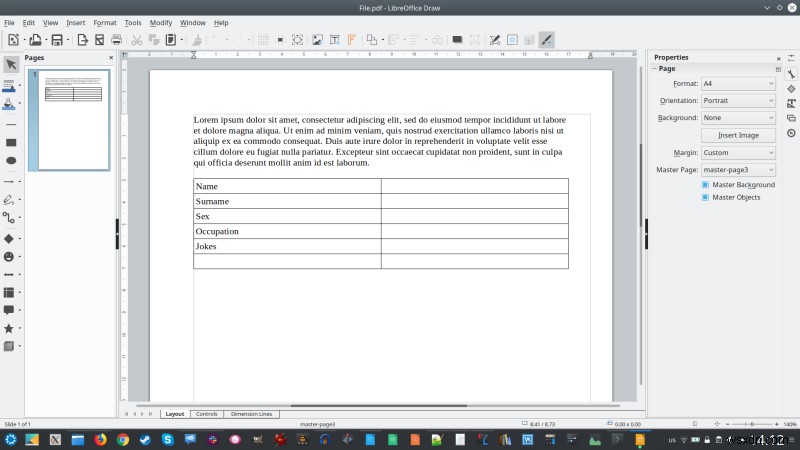 วิธีแก้ไขแบบฟอร์ม PDF ใน Linux ด้วย LibreOffice