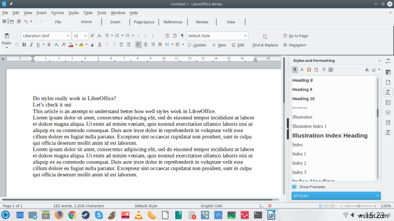 สไตล์ LibreOffice - สไตล์ของฉันคือระเบิด Didi bom di Deng