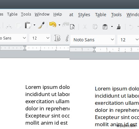 ปรับปรุงแบบอักษรอินเทอร์เฟซ LibreOffice ใน KDE