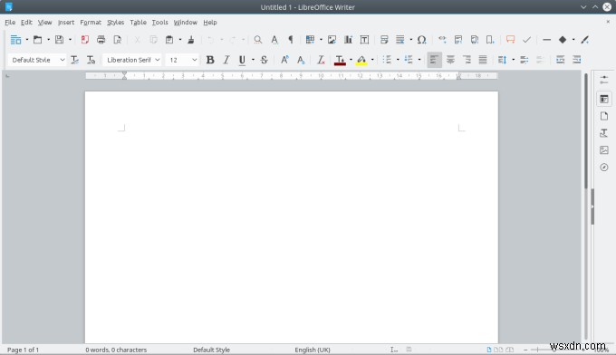 ปรับปรุงแบบอักษรอินเทอร์เฟซ LibreOffice ใน KDE