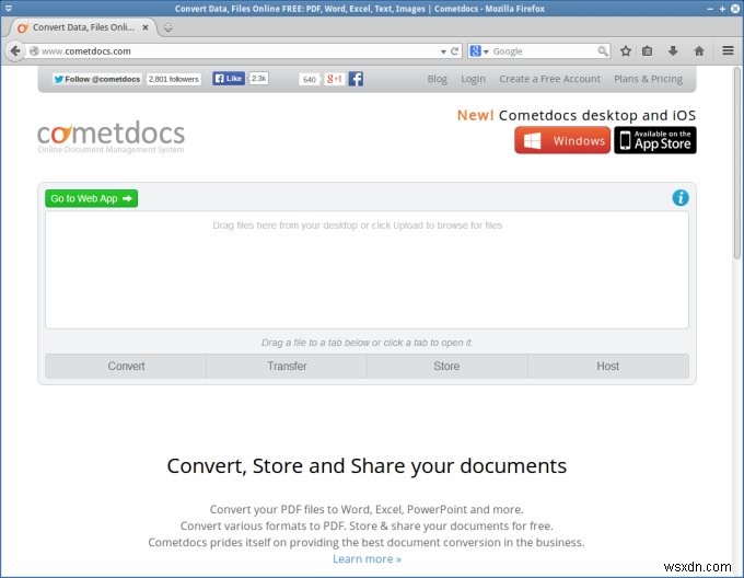 Cometdocs - ปล่อยไฟล์ที่แปลงแล้วลงมาที่ฉัน