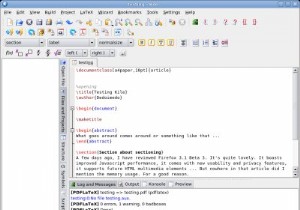 Kile - ส่วนหน้าของ LaTeX ที่ประสบความสำเร็จอีกอันหนึ่ง