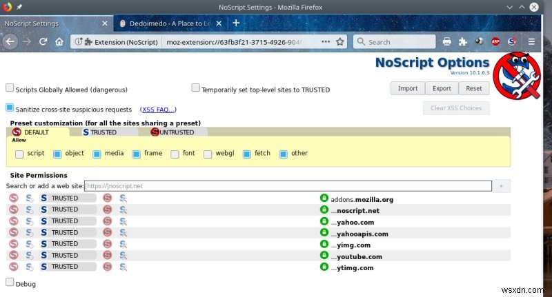 คู่มือการใช้งาน Firefox 57-59 &Noscript 10 - ฉบับที่ 2