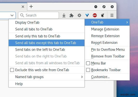 Firefox OneTab - แท็บเดียวที่ควบคุมทั้งหมด