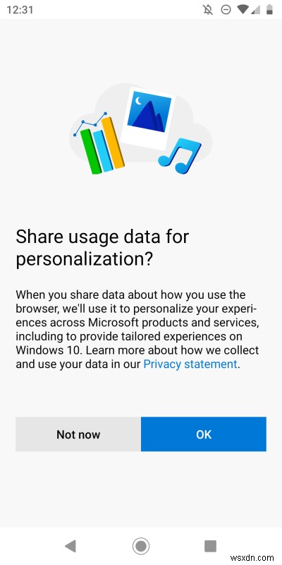 Microsoft Edge บน Android - ระวังของมีคม