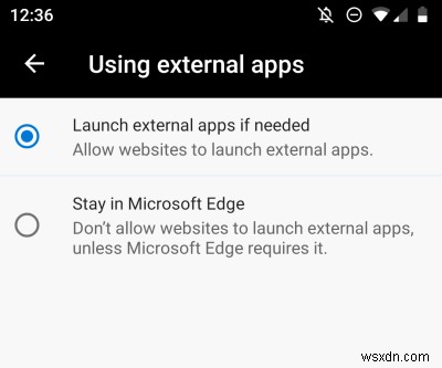 Microsoft Edge บน Android - ระวังของมีคม