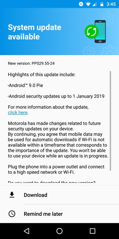 ฉันได้รับพายแล้ว ... Android Pie - ว่าไง