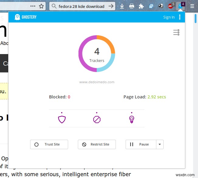 Ghostery - สายตาของผู้ติดตามจับจ้องมาที่คุณ