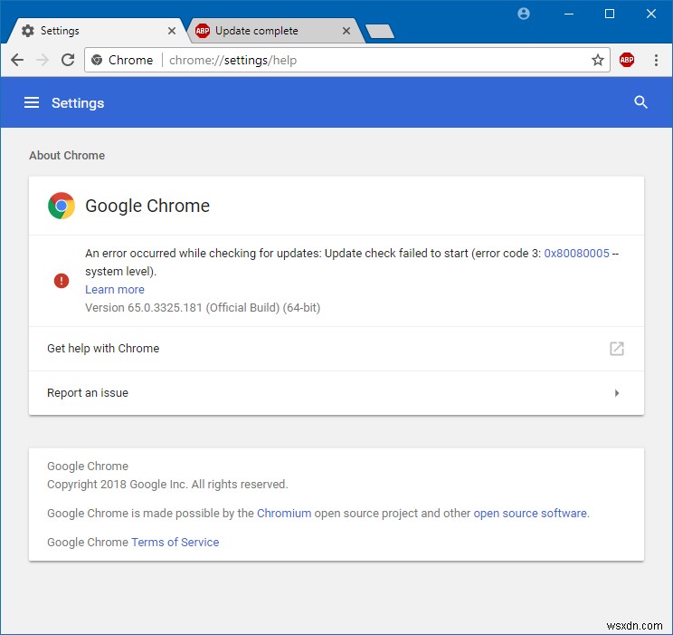 ปัญหาการอัปเดต Google Chrome - วิธีแก้ไข