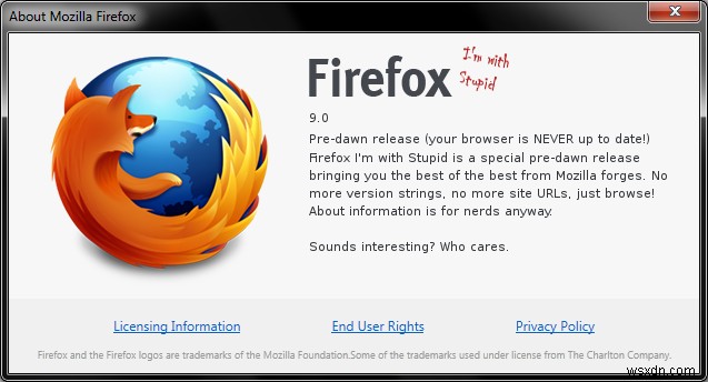 เกี่ยวกับ Firefox เกี่ยวกับ