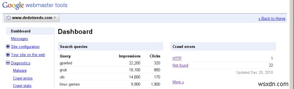 Google Webmaster Tools - บริการสบาย ๆ สำหรับผู้ดูแลเว็บ