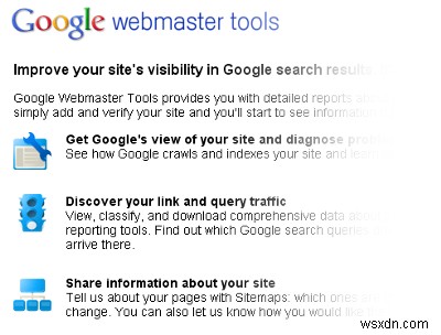 Google Webmaster Tools - บริการสบาย ๆ สำหรับผู้ดูแลเว็บ