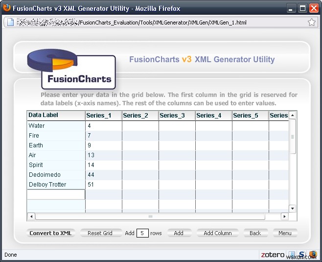 สร้างกราฟที่สวยงามด้วย FusionCharts