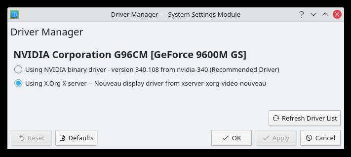 แล็ปท็อป LG ปี 2009 ของฉันใช้ KDE นีออน