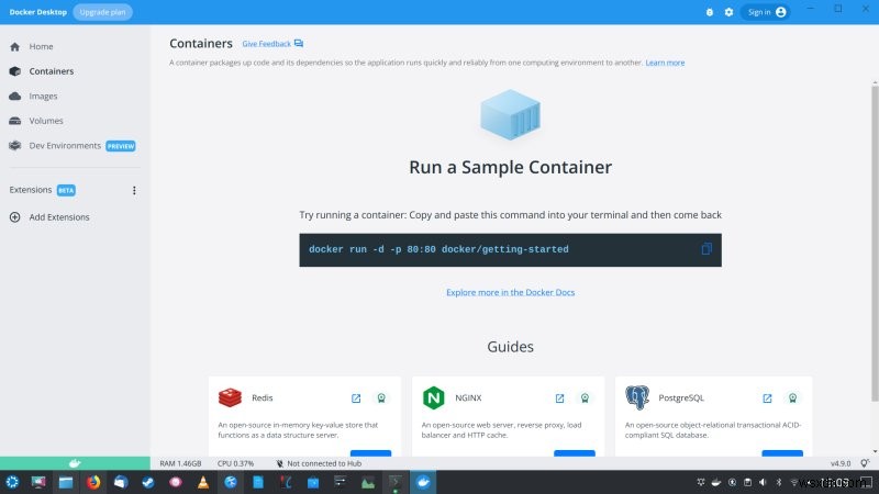 Docker Desktop - ส่วนหน้าที่เป็นมิตรสำหรับการจัดการคอนเทนเนอร์