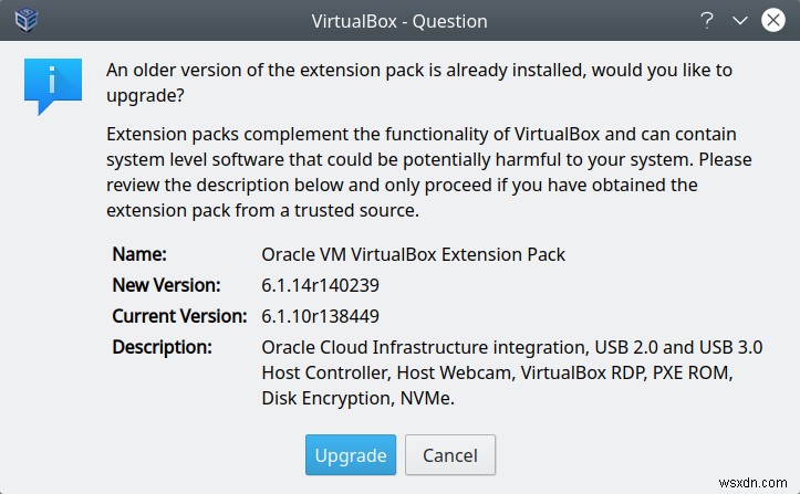 ข้อผิดพลาด VirtualBox &VERR_SYMBOL_VALUE_TOO_BIG