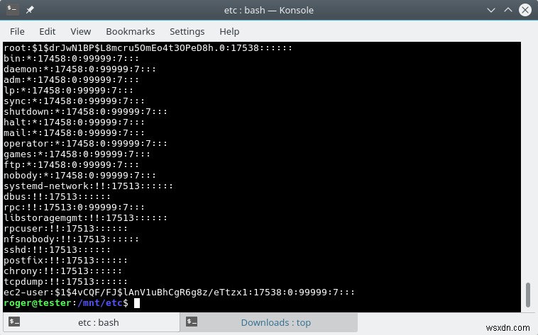 เข้าสู่ระบบและรหัสผ่านเครื่องเสมือน Amazon Linux 2