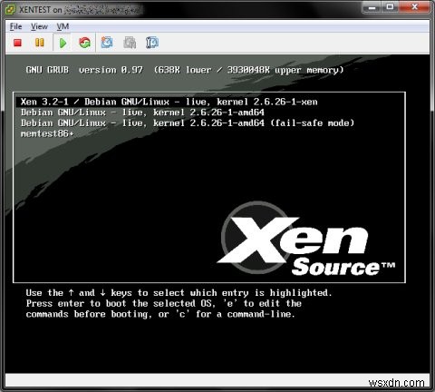 สำรวจ Xen virtualization ด้วย Xen Live CD