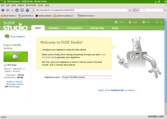 SUSE Studio - สร้าง Linux ของคุณเอง
