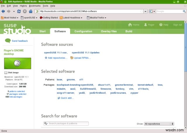 SUSE Studio - สร้าง Linux ของคุณเอง