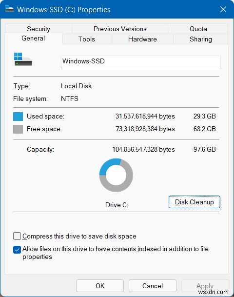 เครื่องมือและวิธีการล้างพื้นที่ดิสก์ใน Windows