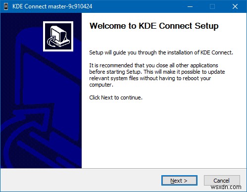 KDE Connect บน Windows - แอบดูจุดสูงสุด