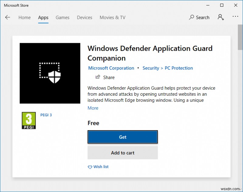ฉันต้องการลองใช้ Windows Defender Application Guard