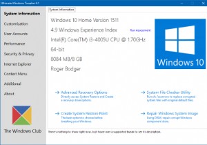 สุดยอด Windows Tweaker - ฝึกฝนคนปากร้าย