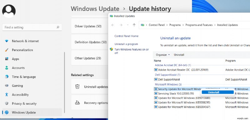 Windows 11:วิธีถอนการติดตั้ง Windows Update (4 วิธี)