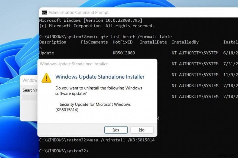 Windows 11:วิธีถอนการติดตั้ง Windows Update (4 วิธี)