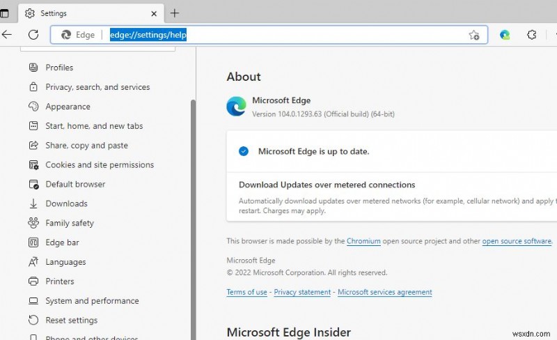 Microsoft edge ไม่ทำงานหลังจากอัปเดต windows 11