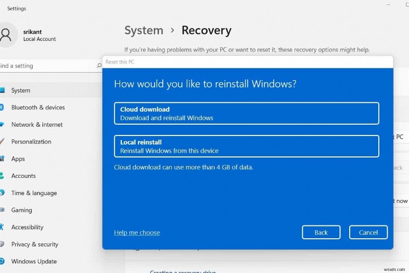 3 วิธีในการ Factory Reset windows 11 โดยไม่สูญเสียข้อมูล 