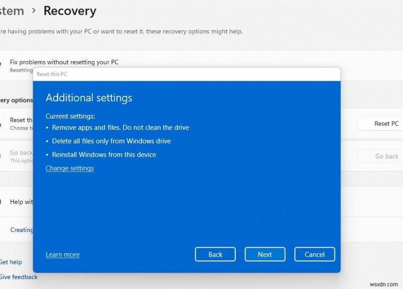 3 วิธีในการ Factory Reset windows 11 โดยไม่สูญเสียข้อมูล 