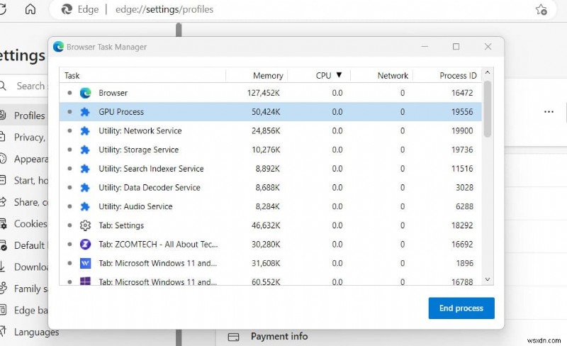 ฉันจะแก้ไขการใช้งาน CPU สูงของ Microsoft Edge ใน Windows 11 ได้อย่างไร