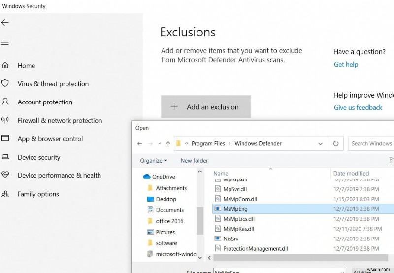 MsMpEng.exe หรือ Antimalware Service Executable ใน windows 11 คืออะไร