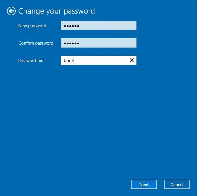 วิธีสร้างรหัสผ่านสำหรับบัญชีผู้ใช้ windows 10