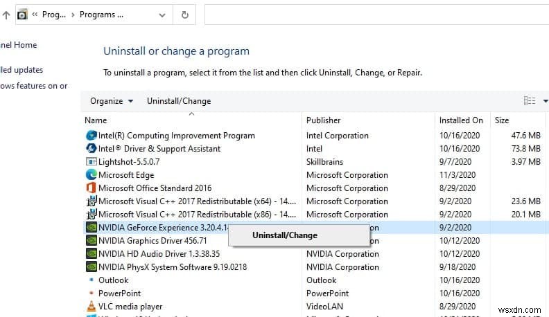 แก้ไขแล้ว:NVIDIA Control Panel ไม่เปิดหลังจากอัปเดต Windows 10 ปี 2022