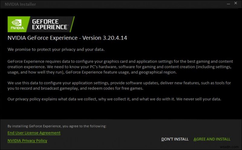 วิธีแก้ไขรหัสข้อผิดพลาด GeForce Experience 0x0003 ใน Windows 10