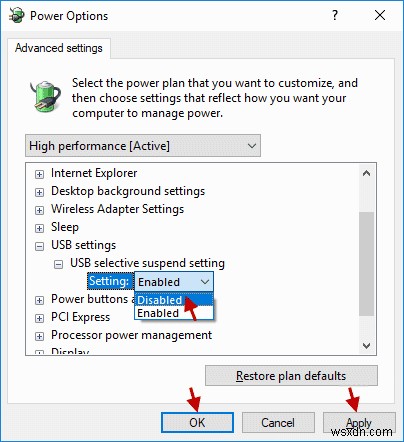 แก้ไขแล้ว:อุปกรณ์ USB ตัดการเชื่อมต่อและเชื่อมต่อใหม่อย่างต่อเนื่องใน Windows 10