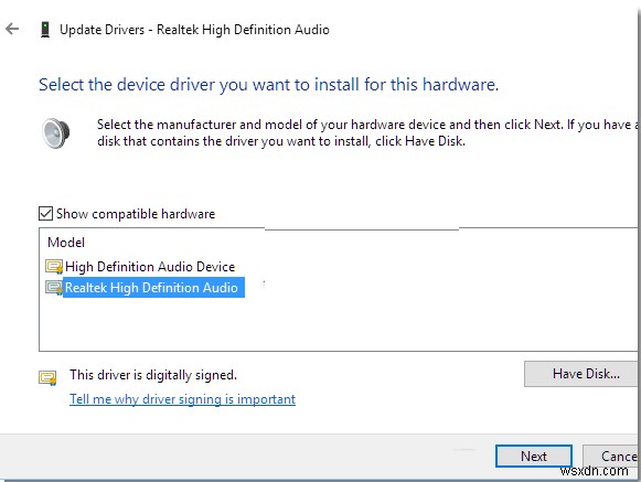ตัวจัดการเสียง Realtek HD หายไปหลังจากอัปเดต windows 10? นี่คือวิธีการคืน