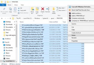 แก้ไขแล้ว:Print Spooler ไม่หยุดทำงานบน Windows 10