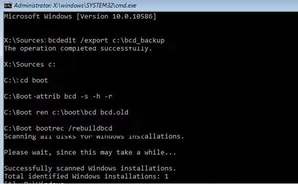 ซ่อมแซมหรือสร้าง Master Boot Record (MBR) ใหม่บน windows 11 หรือ 10