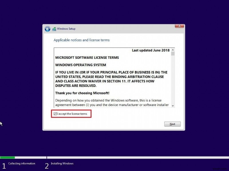 ล้างการติดตั้ง windows 10 2022 อัปเดตเวอร์ชัน 22H2 จาก USB