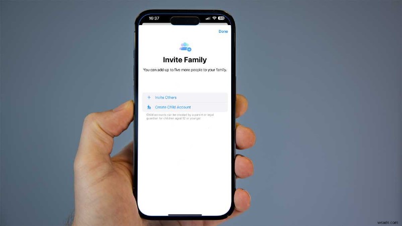 วิธีตั้งค่า Apple Family Sharing บน iPhone