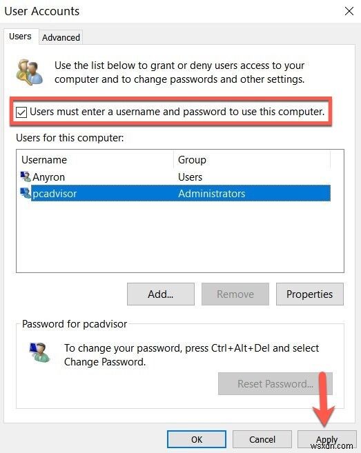 วิธีลบรหัสผ่านสำหรับเข้าสู่ระบบใน Windows