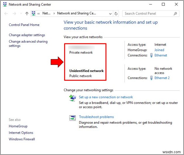 วิธีเปลี่ยนตำแหน่งเครือข่ายใน Windows 7, 8.1 และ Windows 10