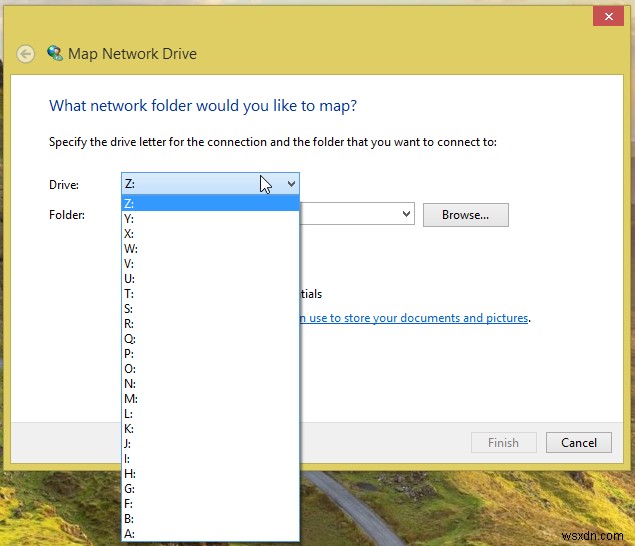 การจับคู่ OneDrive เป็นไดรฟ์เครือข่ายใน Windows 8.1