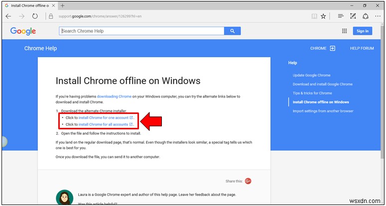 วิธีติดตั้ง Google Chrome ใน Windows 10 (ออนไลน์และออฟไลน์)