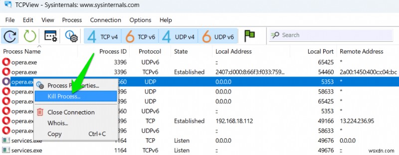 วิธีเปิดเผยว่าแอพใดกำลังใช้พอร์ต Windows ของคุณ 