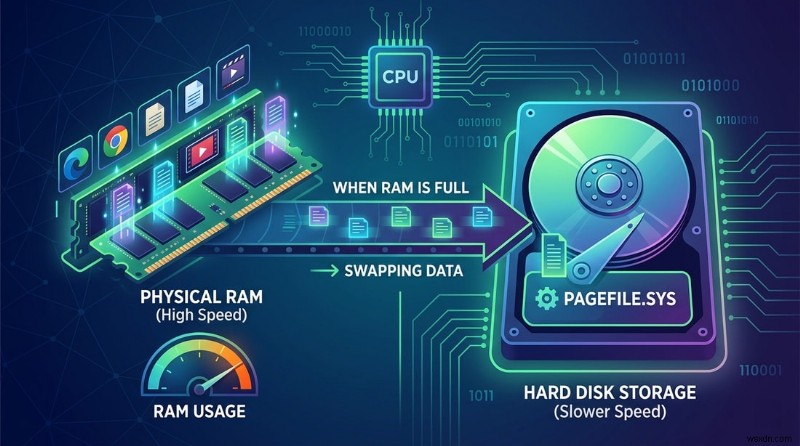 เพิ่มประสิทธิภาพพีซีของคุณ:คู่มือผู้เชี่ยวชาญในการจัดการ Windows Pagefile.sys 